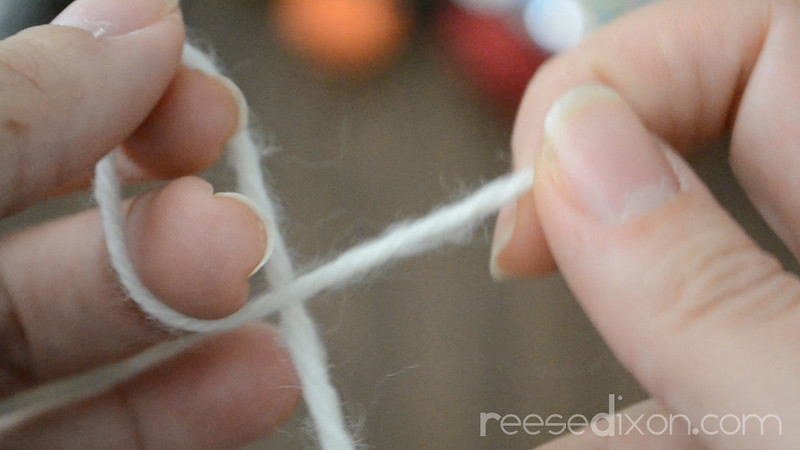 Finger Knit Garland Tutorial Step 1