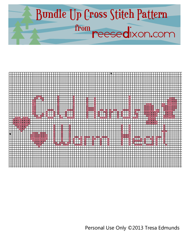 Bundle Up Cross Stitch Pattern