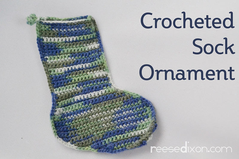 Crocheted Sock Ornament Tutorial