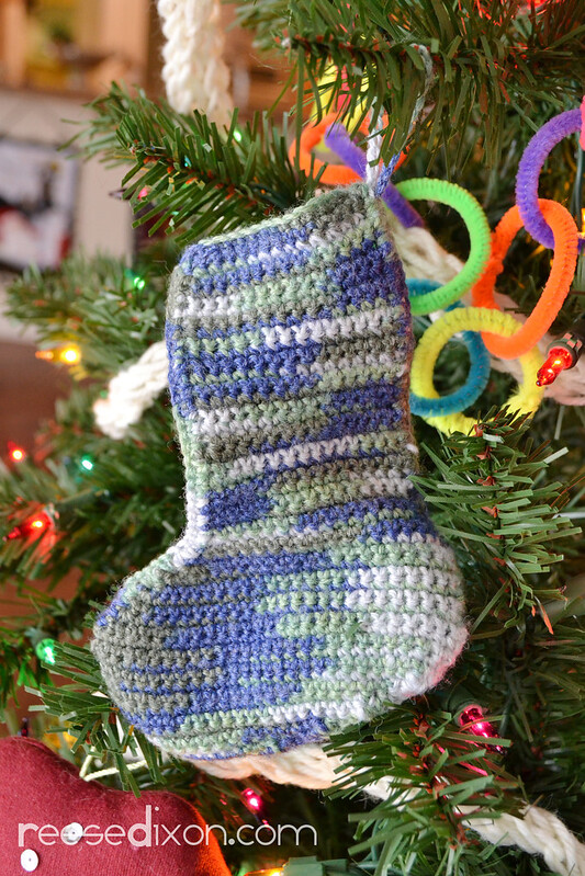 Crocheted Sock Ornament