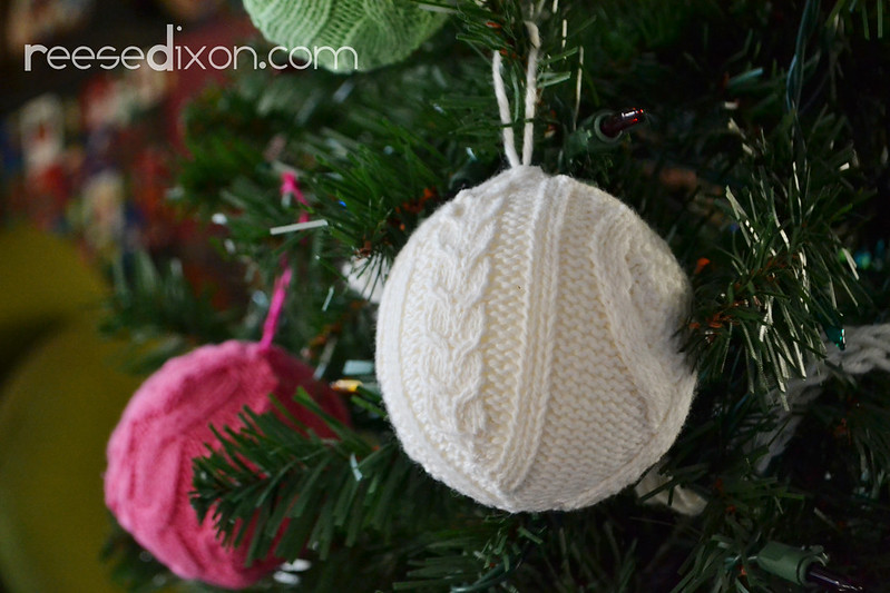 Sweater Ball Ornaments