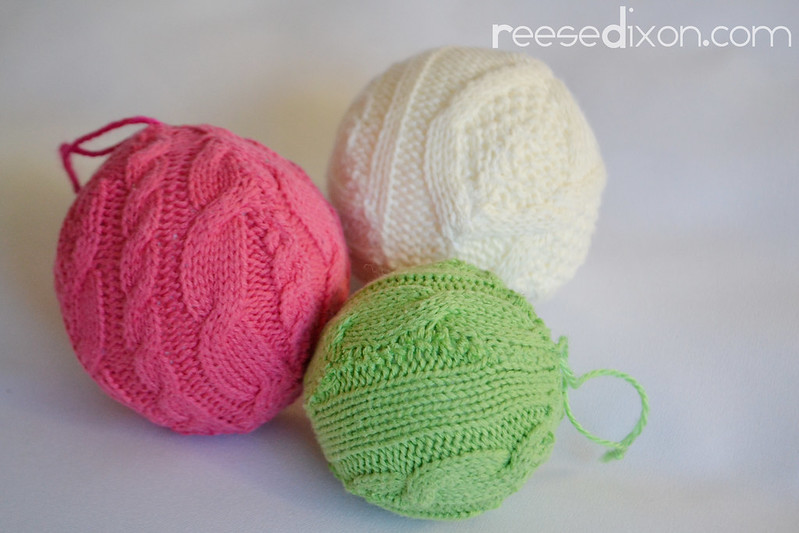 Sweater Ball Ornament Tutorial