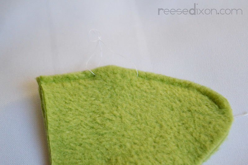 Earflap Hat Ornament Tutorial Step 4