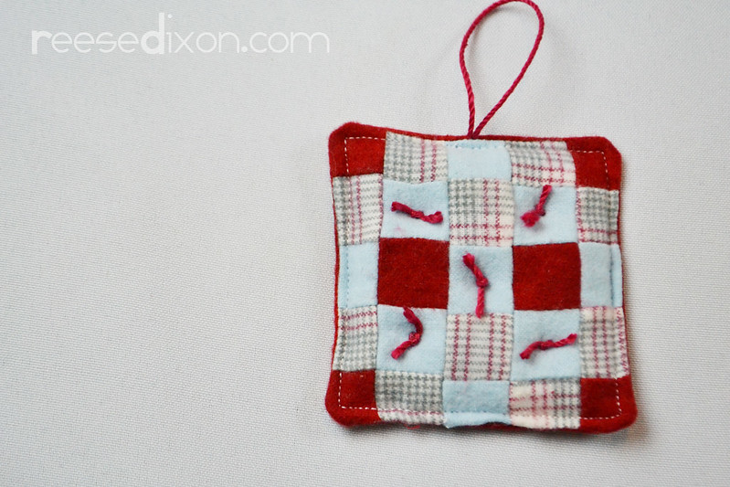 Miniature Quilt Ornament Tutorial Step 6