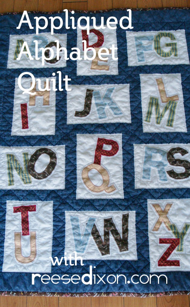 Appliqued Alphabet Quilt