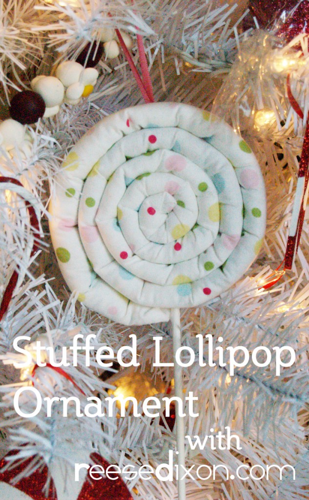 Stuffed Lollipop Ornament