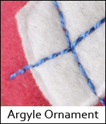 Argyle Ornament