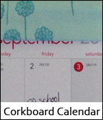 Corkboard Calendar