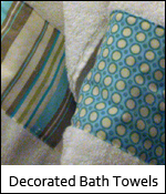 Decorated Bath Towels