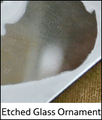 Etched Glass Ornament