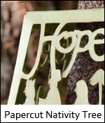 Papercut Nativity Tree