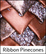 Ribbon Pinecones