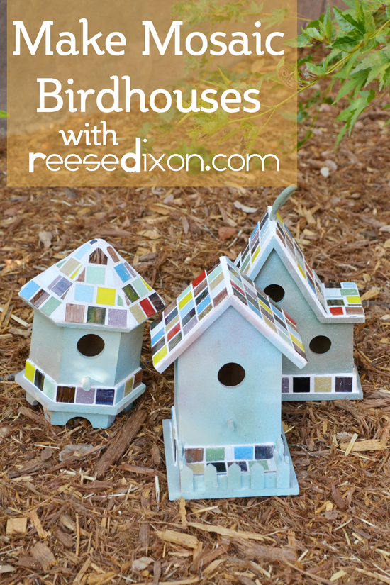 Mosaic Birdhouses