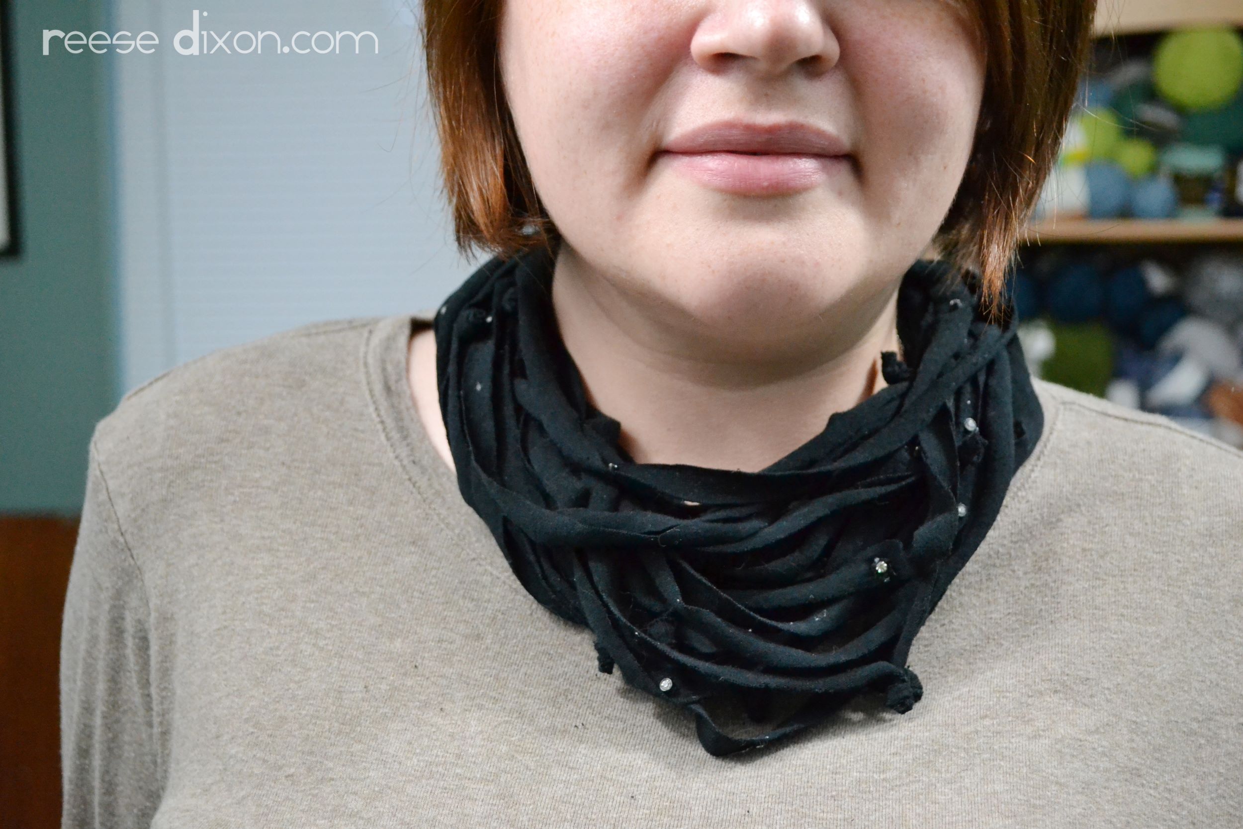 T shirt necklace scarf on sale