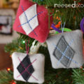 Argyle Pillow Ornament