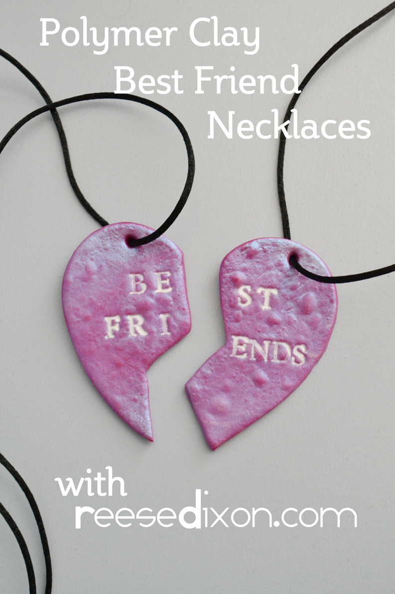 Polymer Clay Best Friend Necklaces