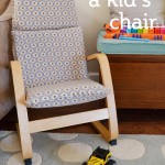 Reupholster a kids chair
