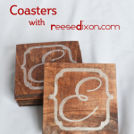 Monogrammed Wooden Coasters