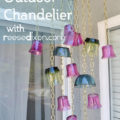Recycled Glass Chandelier