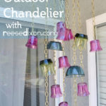 Recycled Glass Chandelier