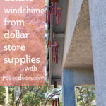 A windchime from dollar store supplies