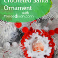 Retro Crocheted Santa Ornament